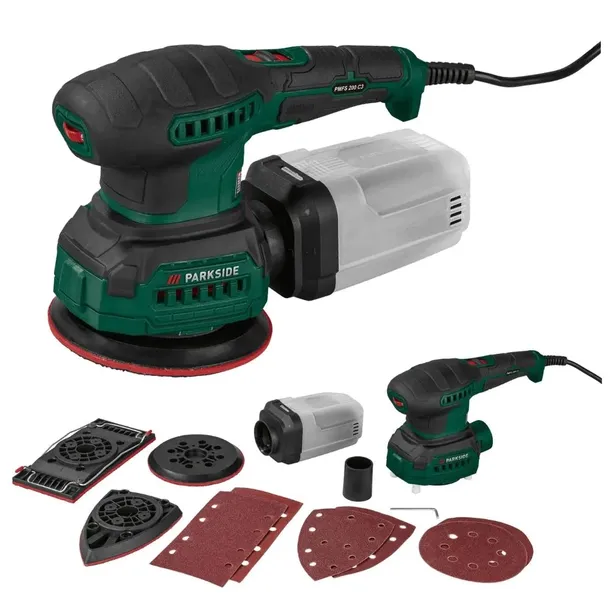 Szlifierka wielofunkcyjna Parkside PMFS 200 C3 3w1 200W WALIZKA