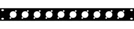panel-maskujacy-zaslepka-10-gniazd-xlr-rack-19-1u-aluminium-thon-10xlr