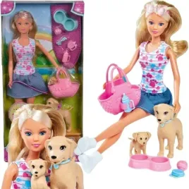 lalka-steffi-na-spacerze-z-pieskami-akces-simba-zabawka-prezent-dla-dzieci