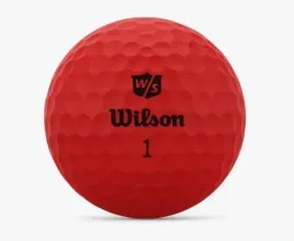 pilki-golfowe-wilson-staff-duo-optix-czerwone-matowe-zestaw-pilek-do-golfa
