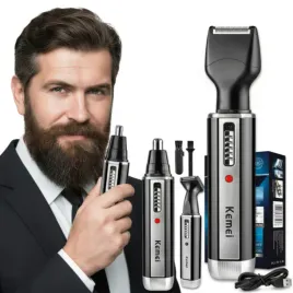 trymer-kemei-golarka-4w1-do-nosa-uszu-brody-wlosow-zestaw-z-nakladkami