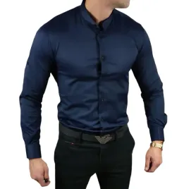 koszula-elegancka-ze-stojka-slim-fit-granatowa-esp013-l