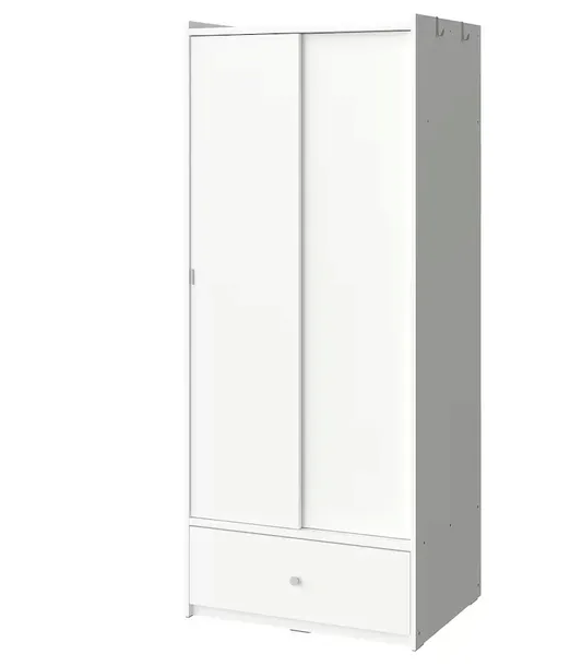 IKEA BRUKSVARA | Szafa z drzwiami przesuwanymi - Biały