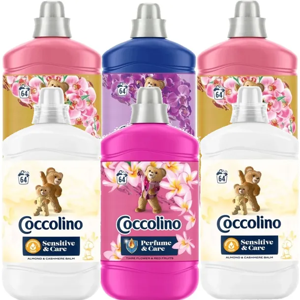 Zestaw Coccolino Perfume&Care Płyn do Płukania 1,6l x6 mix 9,6l