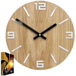 zegar-scienny-akrylowy-debowy-drewniany-arabic-wood-white-okragly