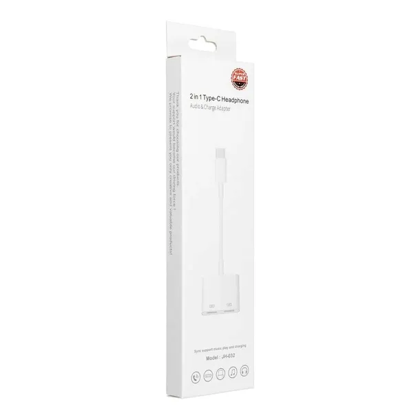 adapter-hf-audio-ladowanie-typ-c-do-typ-c-bialy-box-dac-stan-nowy