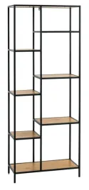 regal-nowoczesny-trappedal-loft-rustykalny-7-polek-industrial-debowy-czarny