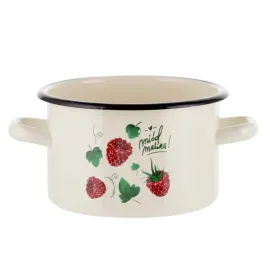 garnek-emaliowany-emalia-pleszew-malina-16cm-2l-kremowy-indukcja-gaz