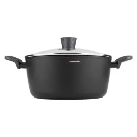 garnek-z-pokrywka-florina-bono-24cm-4l-aluminium-indukcja-gaz-czarny