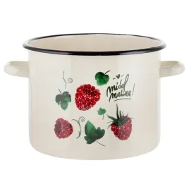 garnek-emaliowany-emalia-pleszew-malina-22cm-6l-kremowy-indukcja-gaz