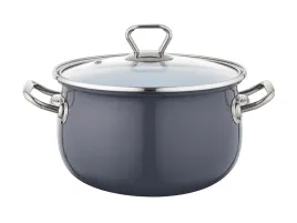 garnki-emaliowane-bliss-20cm-38l-ciemny-szary-z-pokrywka-szklna