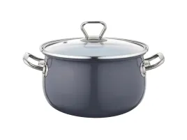 garnki-emalia-bliss-16cm-emaliowany-21l-ciemny-szary-z-pokrywka