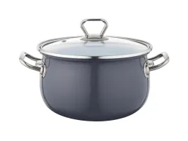 garnkow-emaliowany-bliss-18cm-28l-ciemny-szary-z-pokrywka-emalia