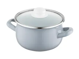 emaliowany-garnek-16cm-22l-z-pokrywa-szary-emalia-pleszew