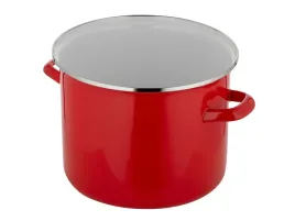 garnki-emalia-pleszew-22cm-52l-gladki-czerwony-bez-pokrywy
