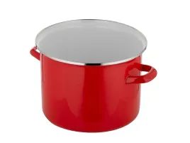 garnki-emalia-pleszew-20cm-emaliowany-garnek-gladki-39l-czerwony