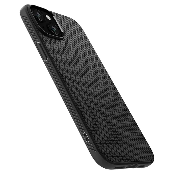 spigen-liquid-air-etui-do-iphone-15-plus-matte-black-zalaczone-wyposazenie-szklo-hartowane-szmatka-do-czyszczenia