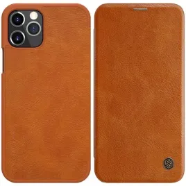 nillkin-qin-leather-case-etui-apple-iphone-12-pro-max-brown
