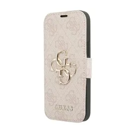 guess-booktype-4g-big-metal-logo-etui-iphone-13-pro-max-rozowy