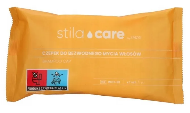 Czepek do mycia głowy bez użycia wody jednorazowy Stila Care Zarys