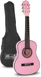 gitara-akustyczna-dziecieca-1-2-z-pokrowcem-rozowa-do-nauki-gry