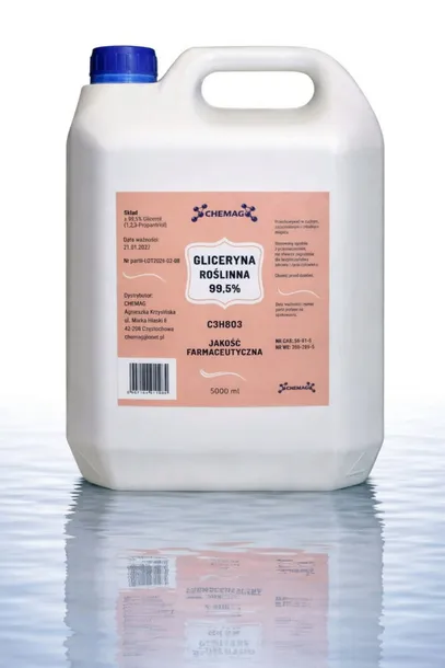 GLICERYNA ROŚLINNA FARMACEUTYCZNA 99,5% 5 L 6,25 kg CHEMAG