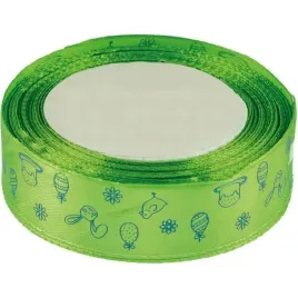 tasiemka-satynowa-swiateczna-wielkanocna-limonkowa-brewis-25-mm