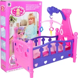 lozeczko-lozko-dla-lalki-lalek-z-karuzela-kolderka-i-poduszka-duze-rozowe