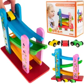 tor-samochodowy-zjezdzalnia-drewniany-3-autka-3-poziomy-samochodziki