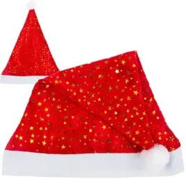 czapka-czapeczka-mikolaja-w-gwiazdki-mikolajki-z-pomponem-gwiazdka-swieta