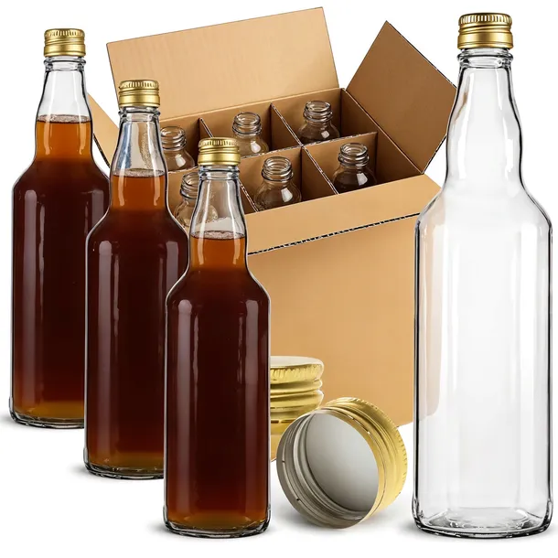 12x BUTELKA BUTELKI MONOPOLOWE 500ML 0,5L NA BIMBER WÓDKĘ SOK LIKIER