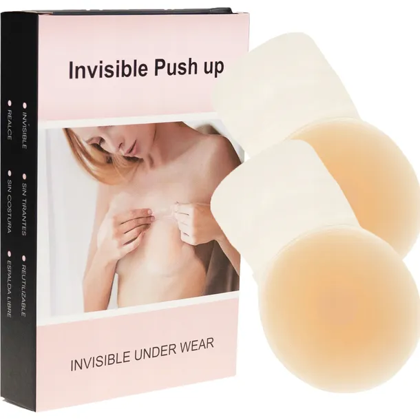 STANIK SAMONOŚNY BIUSTONOSZ BEZ RAMIĄCZEK PUSH UP BOOB TAPE SILIKONOWY
