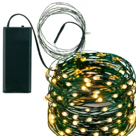 tg73524-2-lampki-na-zielonym-druciku-choinkowe-40led-cieple-swiatlo-na-bate