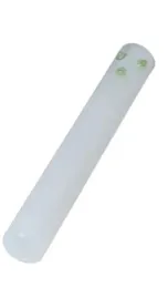 krotka-lufka-fifka-szklana-cygarniczka-biala-z-zielonymi-kropeczkami
