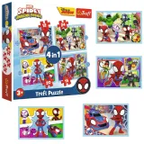 puzzle-4w1-ekipa-spidey-a-trefl-stan-nowy