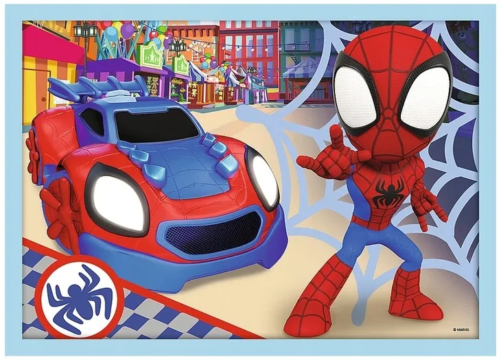 puzzle-4w1-ekipa-spidey-a-trefl-wiek-dziecka-3-lata