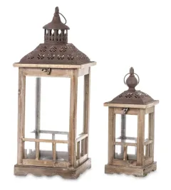 latarnia-drewniana-ogrodowa-lampion-komplet-brazowy-2szt-57-36-cm-74244