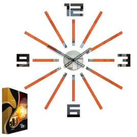 zegar-scienny-w-stylu-nowoczesnym-briliant-orangeandmirrorandblack-okragly