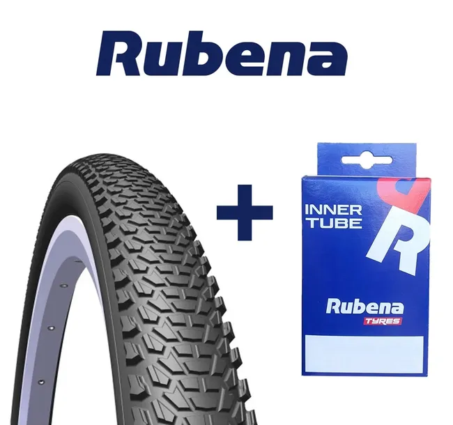 Zestaw OPONA + DĘTKA rowerowa Rubena CHEETAH R15 26x2,10 / 54-559