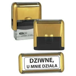 pieczatka-zlota-dziwne-u-mnie-dziala-zabawne-smieszne-gadzety-prezent