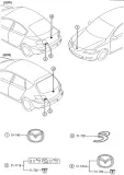 emblemat-klapy-tyl-mazda-3-bk-hatchback-oryginal-stan-nowy