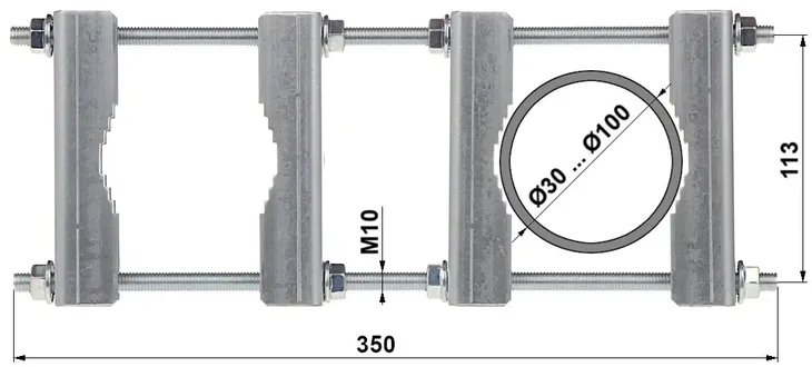 obejma-dystansowa-ozp-100-stan-nowy