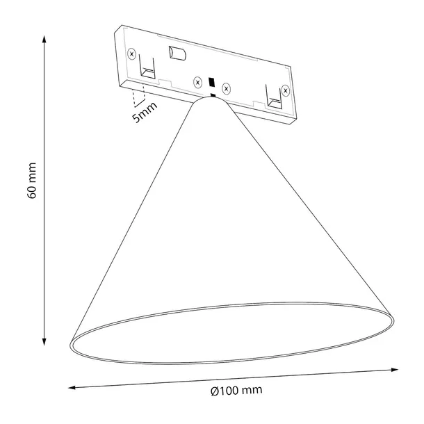 magnetic-track-cone-5mm-7w-4000k-dlugosc-0-m