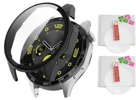 2-x-szklo-hartowane-9h-etui-2w1-full-do-huawei-watch-gt-4-46mm
