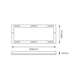 ramka-aluminiowa-120x30-backlit-kolor-bialy
