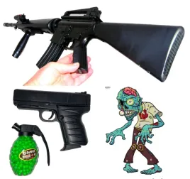 pistolet-kulki-karabin-m16-karabiny-2-tarcze-kulki-i-pistolet