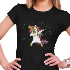 koszulka-damska-dabbing-unicorn-jednorozec