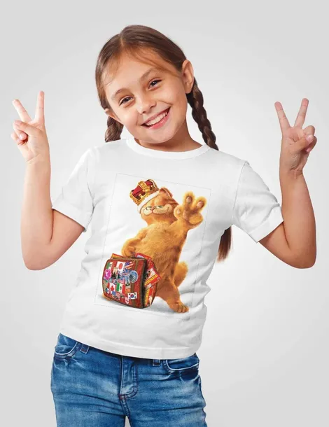 koszulka-junior-garfield-164-kolor-bialy