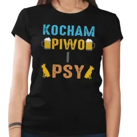 koszulka-damska-kocham-piwo-i-psy-s
