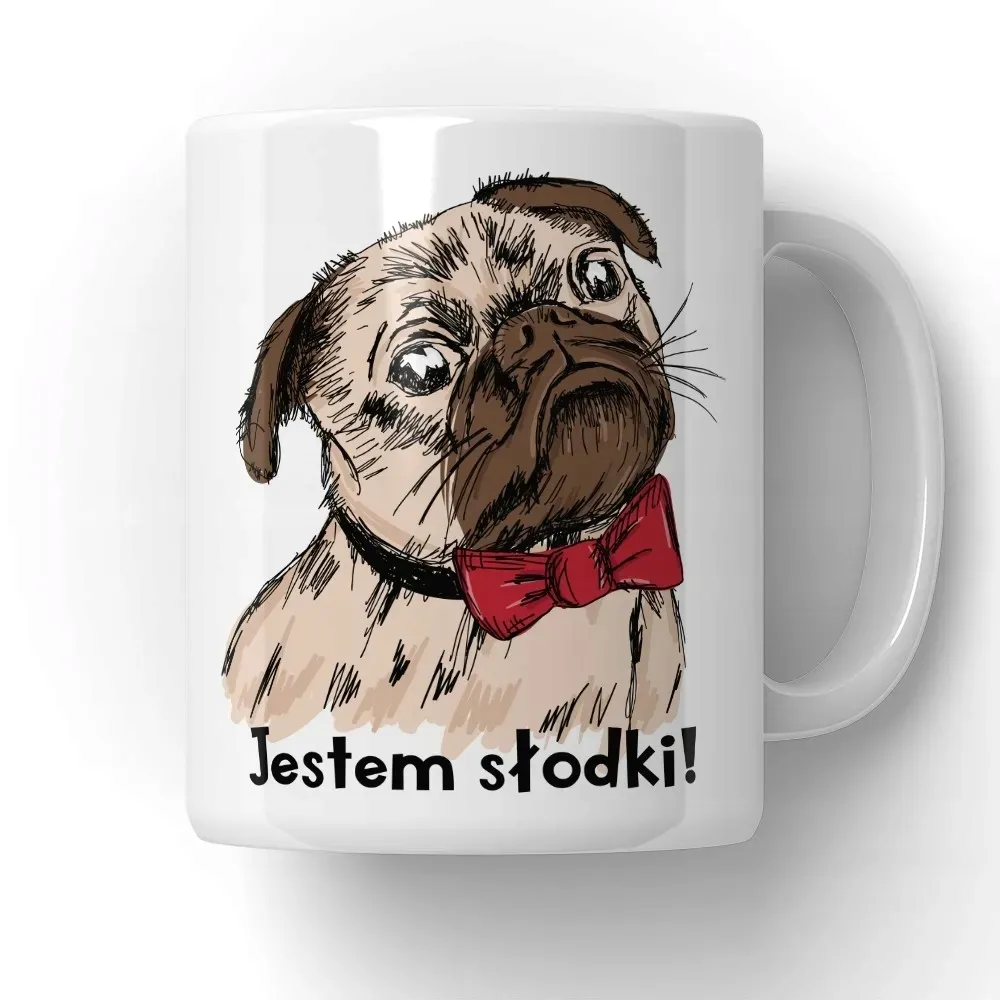 kubek-slodki-mops-pies-pug-stan-nowy